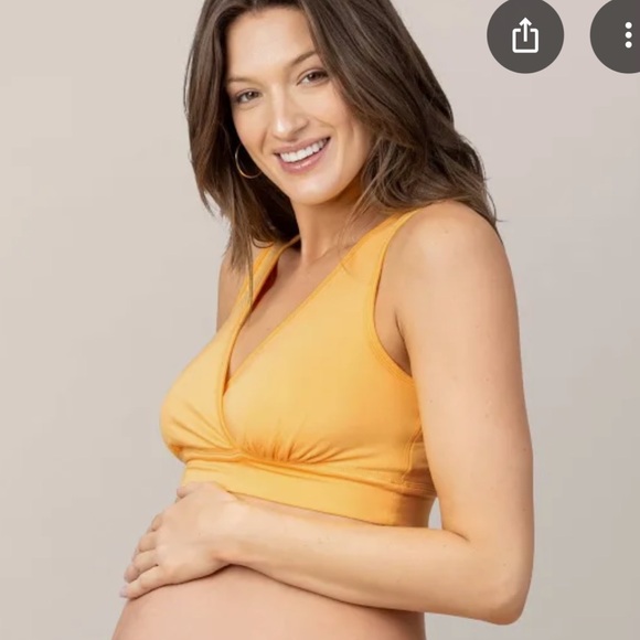 Kindred Bravely Pullover Racerback Nursing Bra in MARIGOLD - Picture 3 of 7